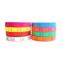 4 Rolls of 2000 Tickets 8 000 Total Blank Raffle Tickets 4 Assorted Colors