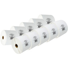 Imbaprice-10 Roll av 450-4x6 Direkt termiska etiketter fr sebra 2844 ZP-450 ZP-500 ZP-505 (1 tum krna)-95+60GSM TOP-belagd