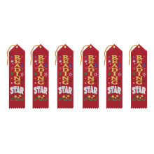 Beistle Reading Star Award B?nd 2 af 8-tommer 6-pack