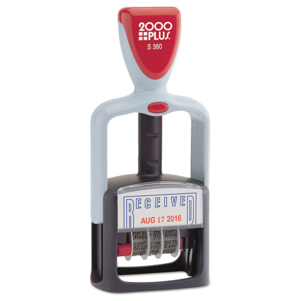 Photos - Other Office Equipment 2000 PLUS 011034 Two-Color Word Dater 1 3/4 x 1 ""Received"" Self-Inking Blue/Red COS011034