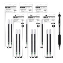 Uni-ball Signo Impact 207 Rt (Retractable) Refills, Black Ink, 1.0 Mm Bold Point, 6 Packs of Refills 65873