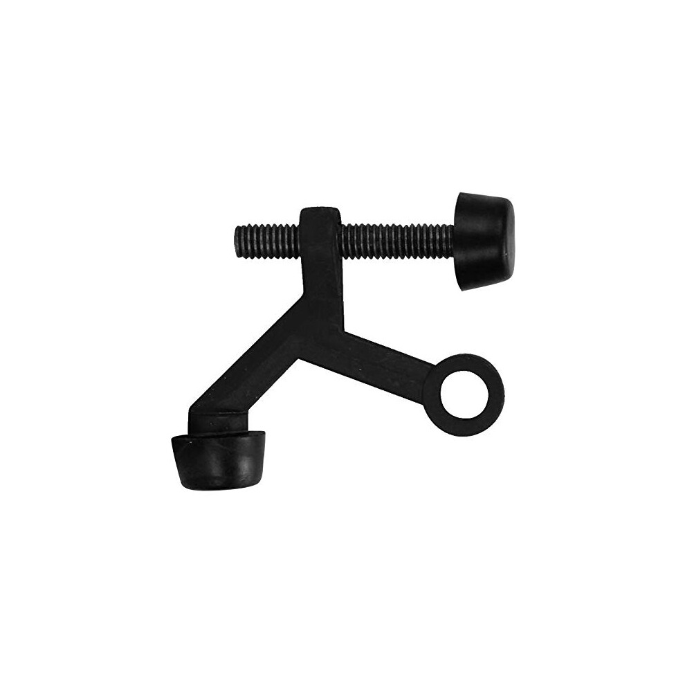 Confezione Da 25 - Fermaporta Regolabile Con Perno Cerniera Lite Duty Nero Opaco Designers Impressions: 2187-image