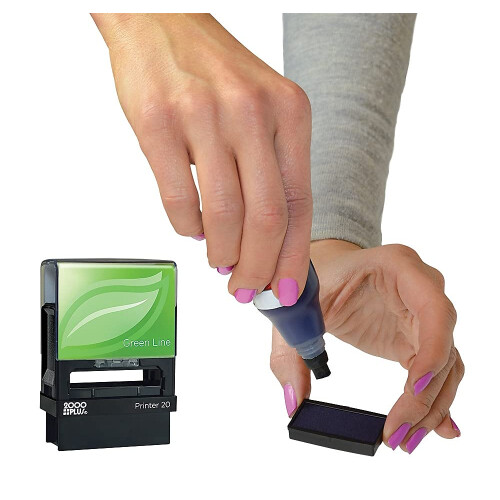 2000 PLUS Green Line Self-inking Stamp 2