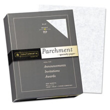 Southworth Parchment Specialpapper, Blå, 24lb, 8 1/2 x 11, 500 Ark