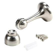 Magnetyczny uchwyt do drzwi Rok Hardware 3 cale (szczotkowany nikiel, 1 opakowanie)