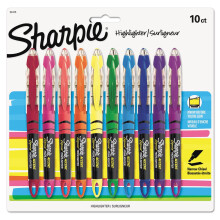 SHARPIE 24415Pp Zakreslacz w plynie Accent w ksztalcie dlugopisu, koncσwka scieta, rσzne 10 szt.