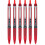 Pilot Pilot Precise V7 RT Retractable Rolling Ball Pens  Fine Point  Red Ink  6 Pack 1