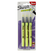 SHARPIE Clear View Textmarker-Stick, Gelb, 3 Stck (1950745)