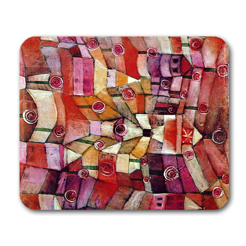 Paul Klee Abstract Expressionist Art Mouse Pads (Rose Garden) 762223700654