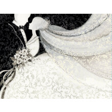 LANG Wedding Day groes Gstebuch-Kunstwerk von Susan Winget gebunden 40 Seiten 9,25 x 7 Zoll