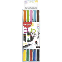 Pennarelli Maped Graph'Peps DUO Connect con punta fine da 0,4 mm, confezione da 10 (