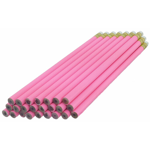 ezpencils - Ροζ Μολύβια με Λευκό Γόμα - 36 τεμ - Μη Λεκιασμένο Γόμα - # 2 HB Μύτη - Μη Ξυσμένα 1