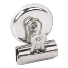 Universal 31260 Bulldog Magnet Clips, Metall, 7/16-Inch Kapacitet, 1 1/4-Inch Bred, Nickelförzinkad, 18/PK