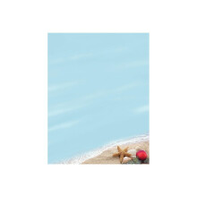 Grandi carte! Carta intestata Beachy Holiday 80 pezzi 11"""" x 8.5"""" (2017017)
