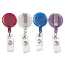 Carte de identificare retractabila translucida 34 """" Extensie ASOTORTA Culori 4/Pack