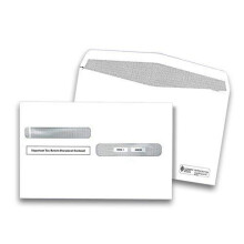 W2-Steuerumschl?ge f?r 4-Up-Stil W-2-Steuerformulare, 25er-Pack, Sicherheitsumschl?ge W2 mit Doppelfenster