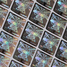 Vierkant laserhologram origineel labelformaat 1,5 * 1,5 cm 500 stuks veel Tamper evident label sticker