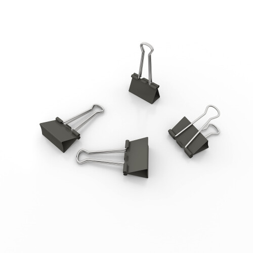 Nctinystore Μικρές Μεταλλικές Σφραγίδες 0.75 ίντσες / 19 χιλ. (Μαύρες, 40-ΤΕΜ)
