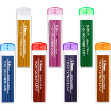 Zhehao 210 Pieces Colorful Refill Mechanical Pencil Refills for School Students Stationery  09 mm  7 Colors