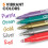Cheer Collection Metallic Wine Glass Markers  Dry Erase Markers  Washable Wine Glass Marker Pens  Quick Dry Markers for Glasses  Ceramics  & 3