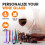 Cheer Collection Metallic Wine Glass Markers  Dry Erase Markers  Washable Wine Glass Marker Pens  Quick Dry Markers for Glasses  Ceramics  & 2