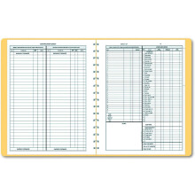 Dome 612 Boekhoudkundig verslag Bruin Vinyl Cover 128 pagina's 8 1/2 x 11 pagina's - 3-pack