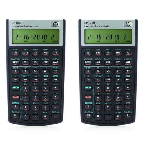 HP HP 10bII+ Finanzrechner (NW239AA) 2er-Pack