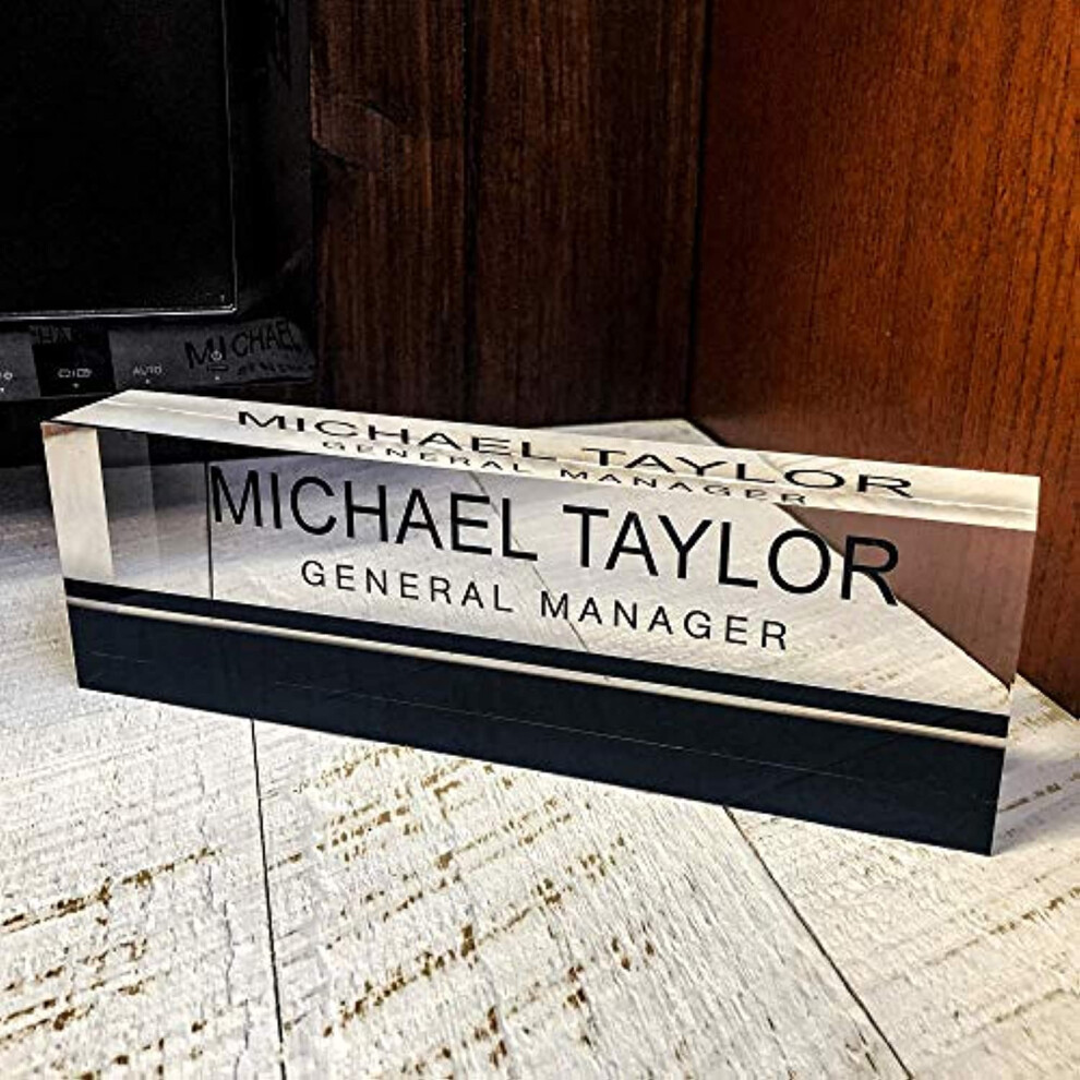 Plaque signalétique de bureau Artblox personnalisée | Plaques nominatives personnalisées pour D