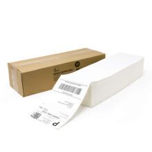 Buhbo 4"" x 6"" Direct Thermal verzendlabel (1000 gevouwen labels) -