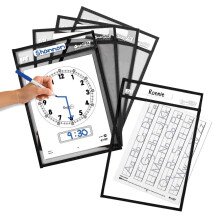 EAI Education SmartPAL szrazon trlheto ujjak: fekete 10 x 14 hvelykes - 10 darabos kszlet