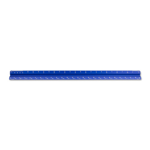Alumicolor Aluminium Architect Solid Drafting Scale 12IN Blau 2