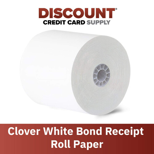 Clover Λευκό Χαρτί Απόδειξης για Εκτυπωτή Star SP700 - 3" x 165' (12 Ρολά) 1