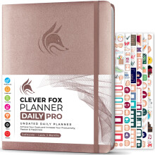 Clever Fox Planner Daily PRO  8,5 x 11 Zoll A4-Tagesplaner und Dankbarkeitstagebuch zur Steigerung der Produktivitt, Zeitmanagement und Erreichen I