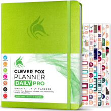 Clever Fox Planner Daily PRO  8,5 x 11 Zoll A4-Tagesplaner und Dankbarkeitstagebuch zur Steigerung der Produktivitt, Zeitmanagement und Erreichen I