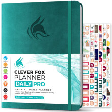 Clever Fox Planner Daily PRO  8,5 x 11 Zoll A4-Tagesplaner und Dankbarkeitstagebuch zur Steigerung der Produktivitt, Zeitmanagement und Erreichen I