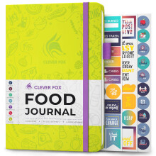 Clever Fox Food Journal  Tgliches Ernhrungstagebuch, Mahlzeitenplaner zum Verfolgen von Kalorien und Nhrstoffen, Gewichtstracker, Notizbuch A5 (N