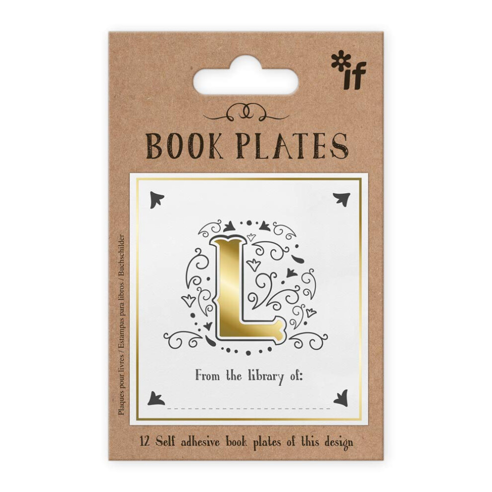 Plaques de livre de lettres IF personnalisées - Lettre L