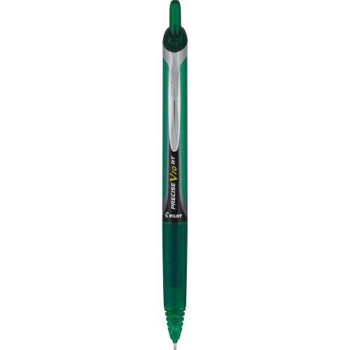 Pilot Pilot, Precise V10 RT Ανα refillable & Retractable Μπάλες Στυλό, Bold Point 1 mm, Πράσινο, Πακέτο 12 1
