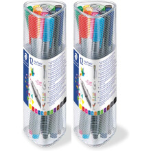 Staedtler Triplus Fineliner tussi 0,3 mm, 12 v   ri   , 2 kpl
