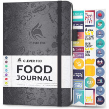 Clever Fox Food Journal  Tgliches Ernhrungstagebuch, Mahlzeitenplaner zum Verfolgen von Kalorien und Nhrstoffen, Gewichtstracker, Notizbuch A5 (S