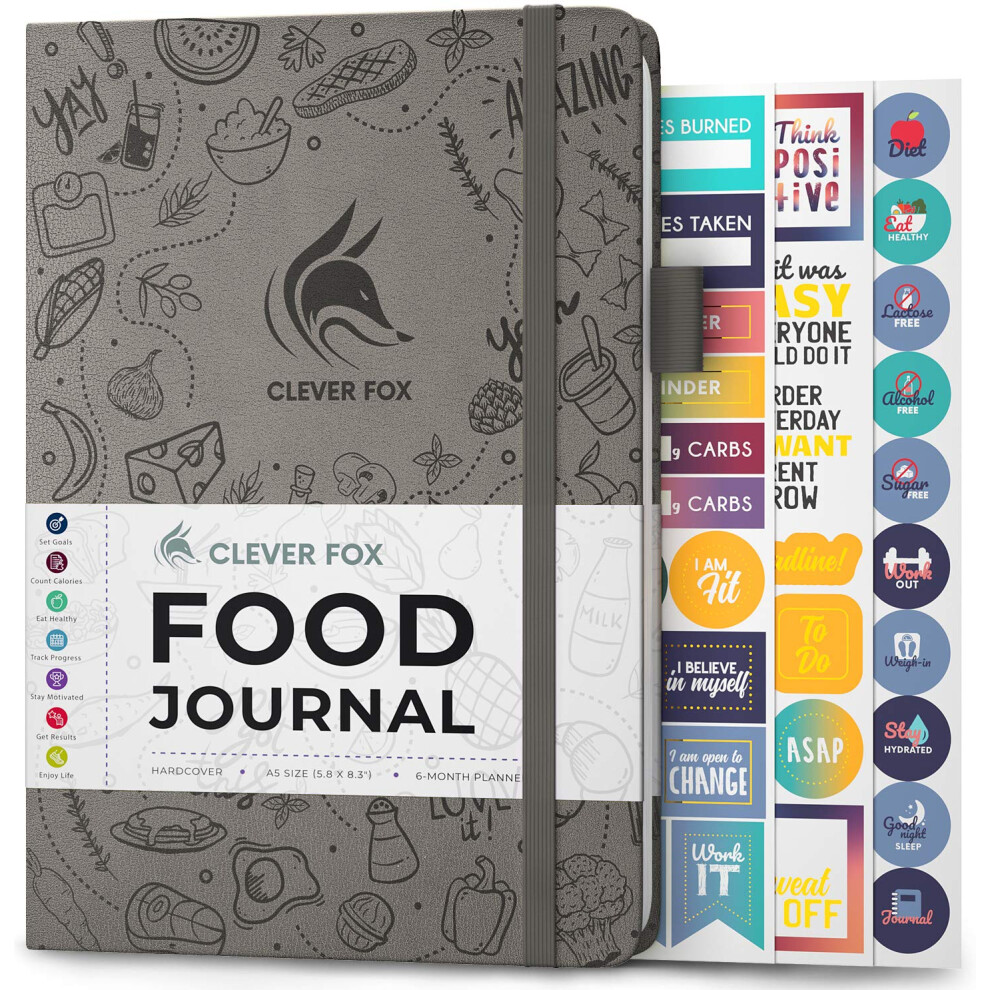 Clever Fox Food Journal - Diario Alimentare Giornaliero Per Monitorare Le Calorie-image