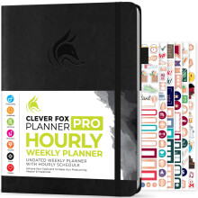 Clever Fox Planner PRO Zeitplan  undatierter wchentlicher und monatlicher Lebensplaner mit Zeitfenstern, Terminbuch und Tagesplaner zur Steigerung