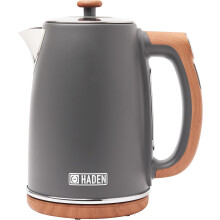 (Grey) Dorchester Temperature Control Kettle – 1.7L Digital Kettle, Realtime LCD Display - 3000W Fast Boil Kettle - Cordless 360 Base - BPA-Free