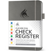 Clever Fox Sekkirekisterikirja - Deluxe-tapahtumarekisteri Kirjanpito Reskontrakirja Sekkikirjarekisteri- ja sekkitilirekisterikirja henkilkohtaisee