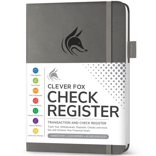 Clever Fox Βιβλίο Καταχώρησης Επιταγών - Πολυτελές Βιβλίο Λογιστικών Συναλλαγών