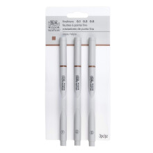 Winsor & Newton Fineliner Fine Point Pen Set diverse uppsttning av 3 sepia