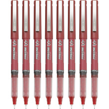 Pilot Precise V7 Capped Liquid Ink Rolling Ball Penns Fine Point 0,7 mm Red Pack med 8