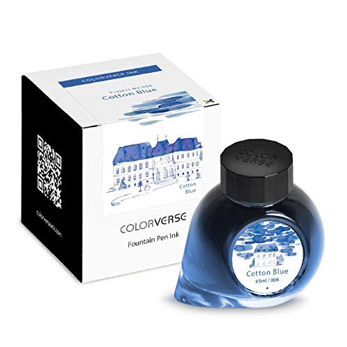 Colorverse Project Ink No.006 - Cotton Blue - (65ml) Μπλε μελάνι για πέννα 1
