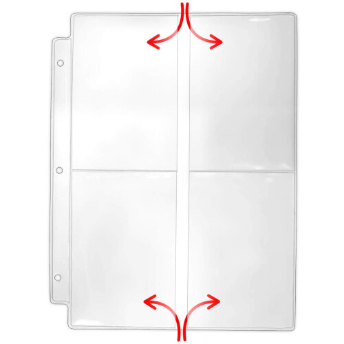ButesMart Seed Packet Binder Side - 4 Lommer pr. Side. 10-pack. VP201-seed-10 1