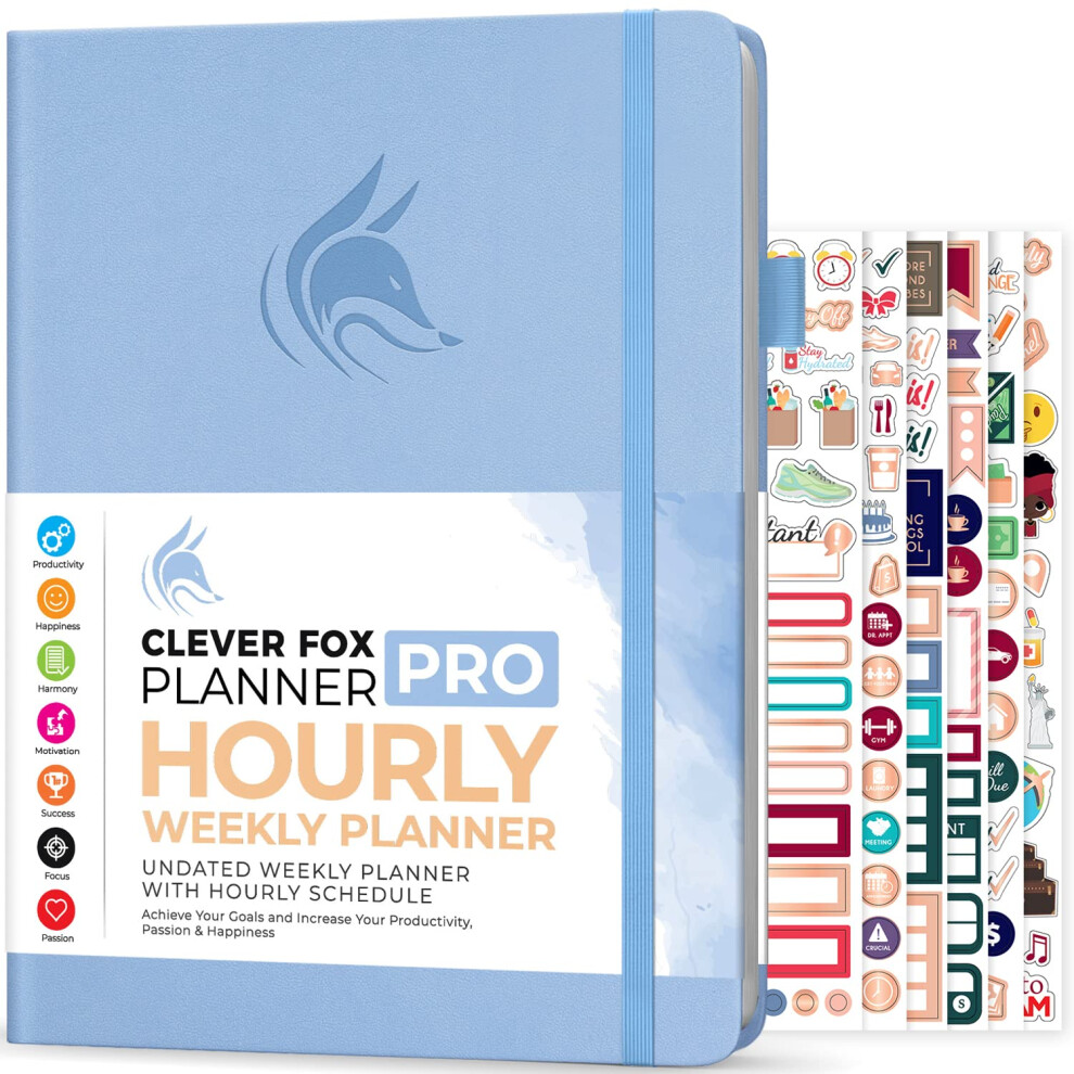Agenda Clever Fox Planner PRO - Planification de vie hebdomadaire et mensuelle non datée